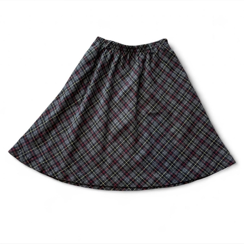 Vintage 70s wool mix plaid skirt #preppy #schoolgirl #uniformskirt m/l fit